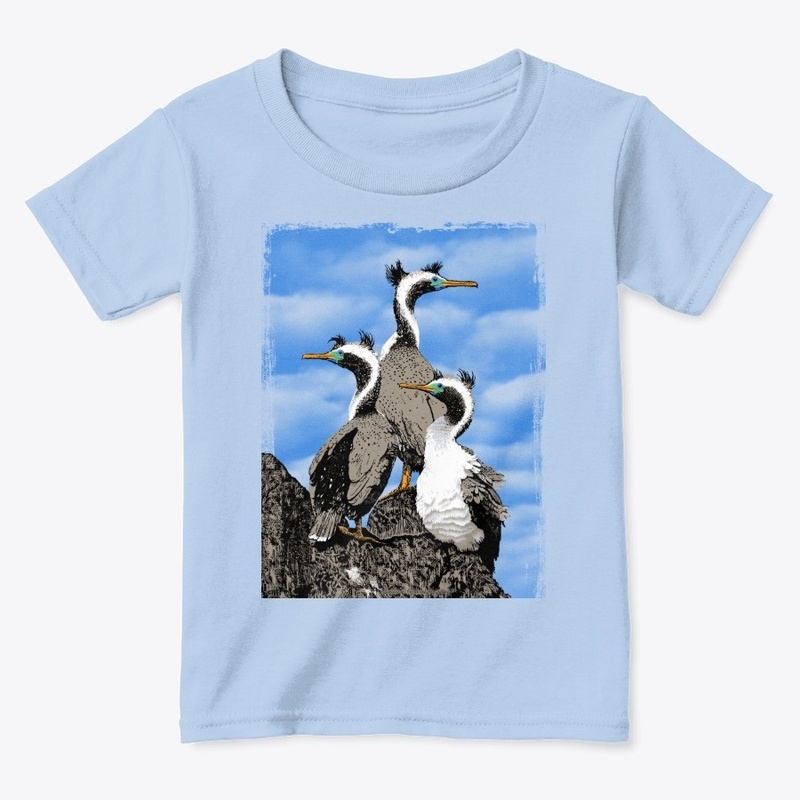 Spotted shags woodblock