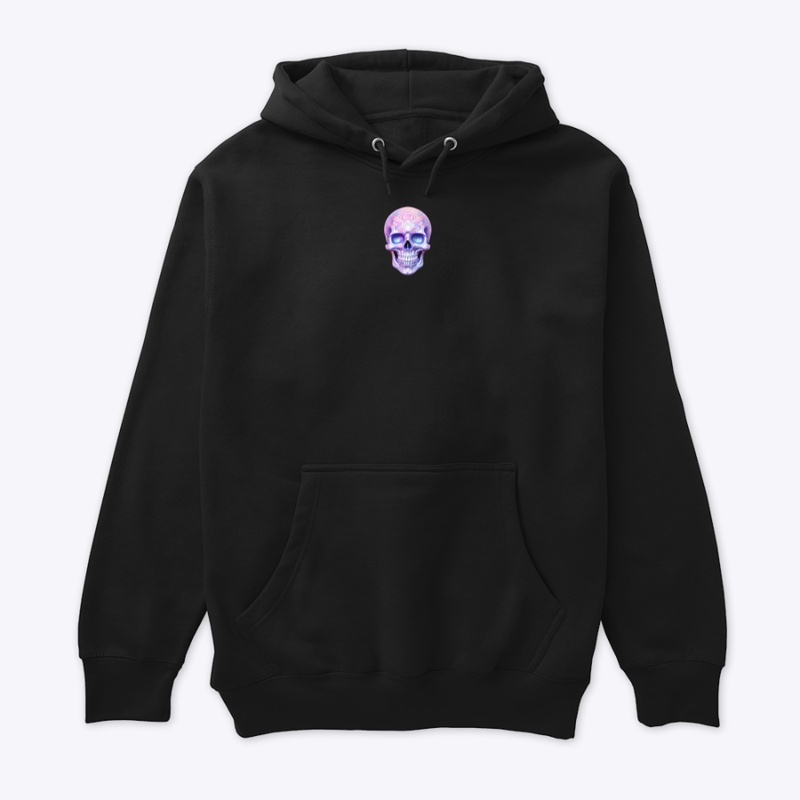 Pink and purple skull