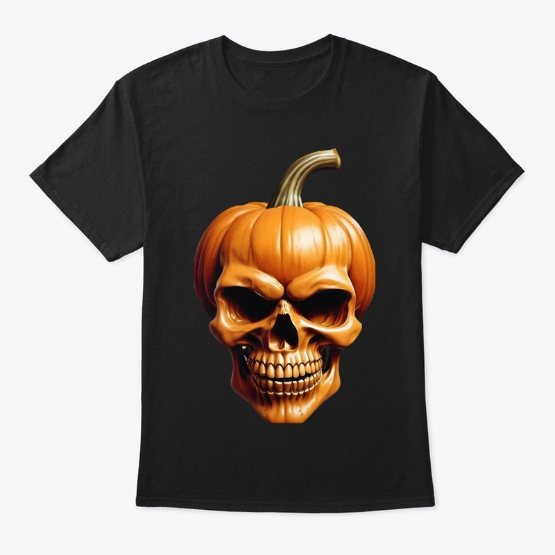 Skull Pumpkin Halloween Art