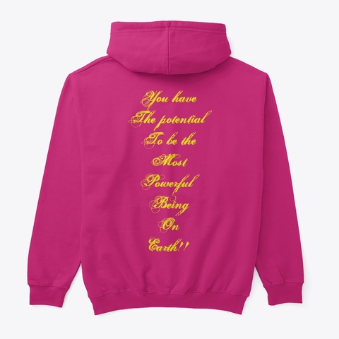 You Are Worthy Heliconia Kaos Back