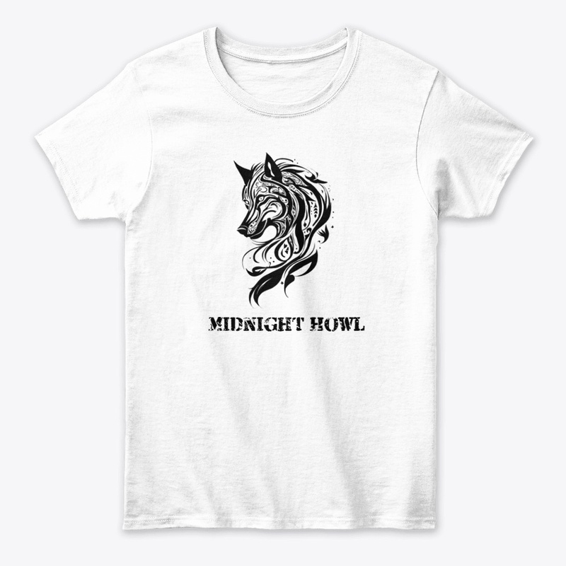 Midnight Howl: Mystical Wolf Graphic