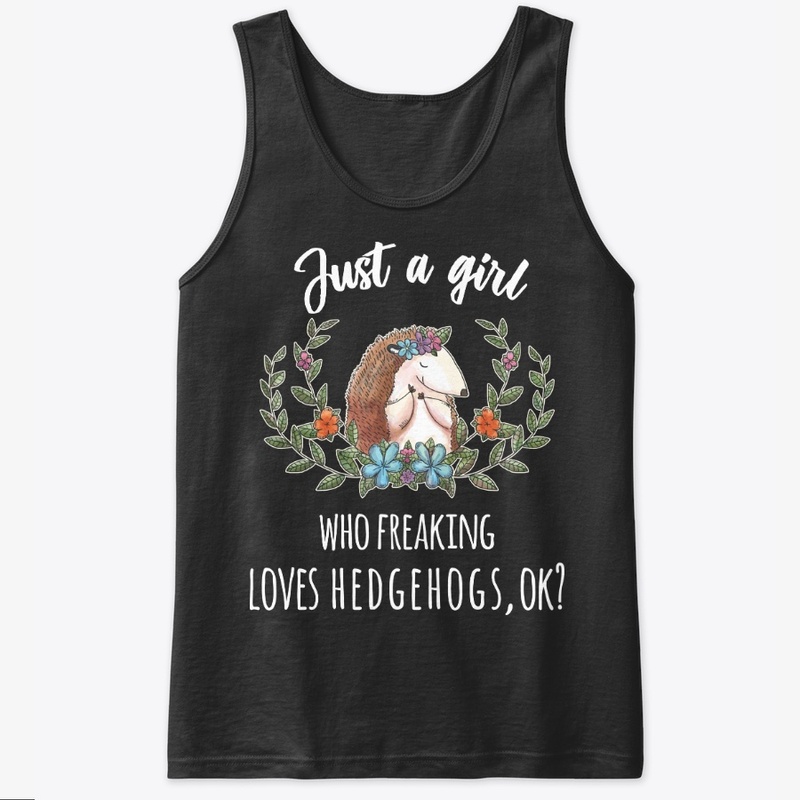 Girl Freaking Loves Hedgehogs Boho Style