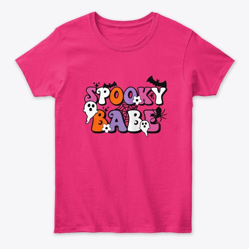 Halloween Ladies T-Shirt Spooky Babe