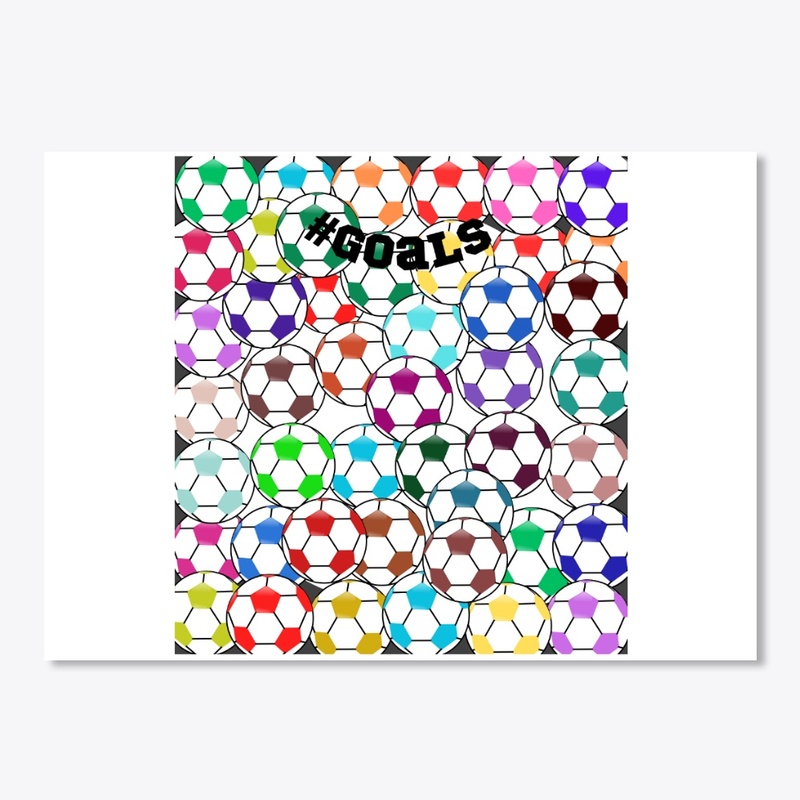 goals football art sticker