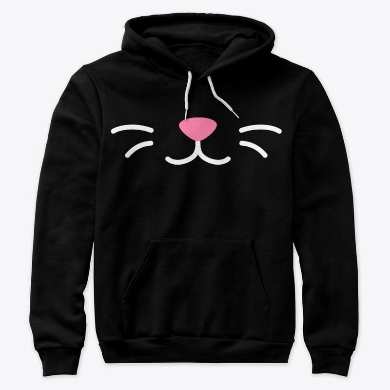 Cat lips face white