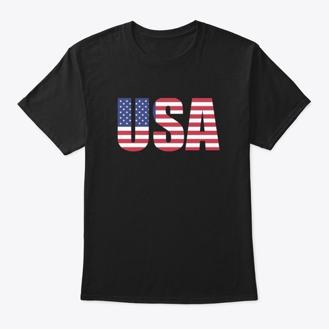 Happy Independence Day Mask Black T-Shirt Front