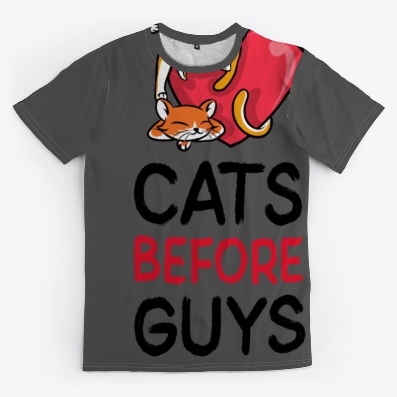 Cats Before Guys Tshirt 