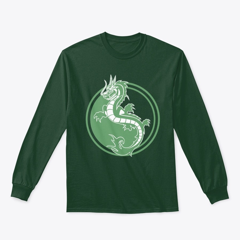 Yin and Yang Green Dragon