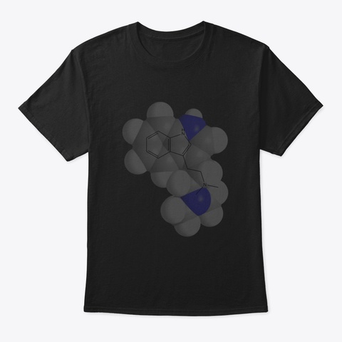 Dmt Molecule Chemistry Black T-Shirt Front