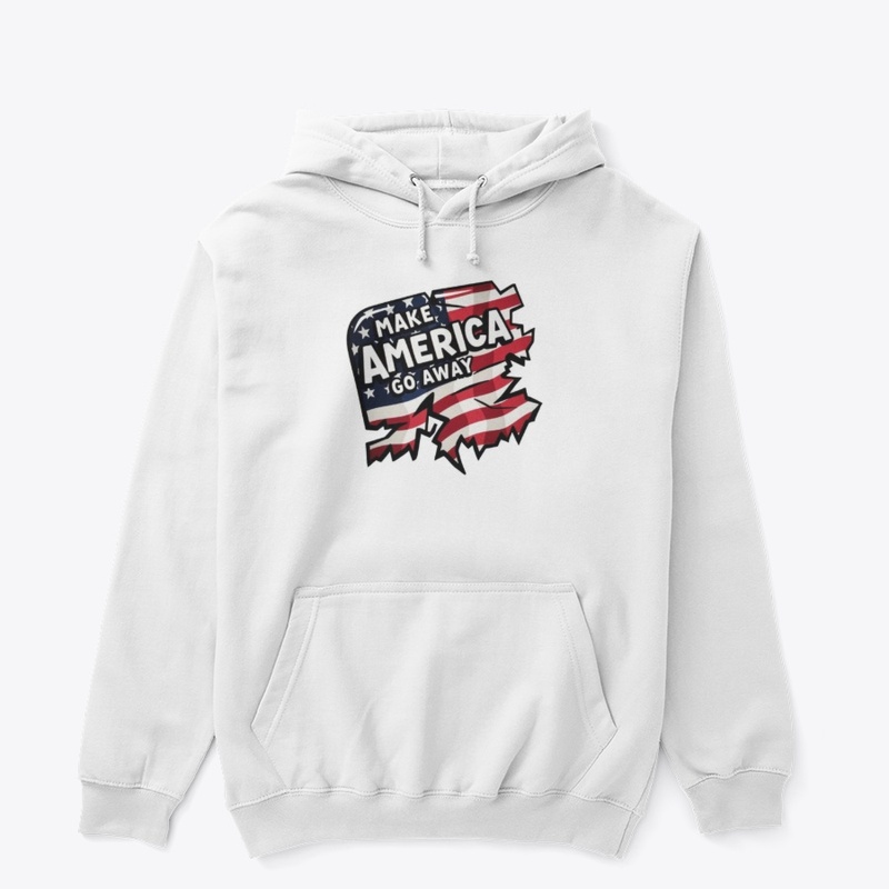 MAGA “Make American Go Away Torn Flag“ 