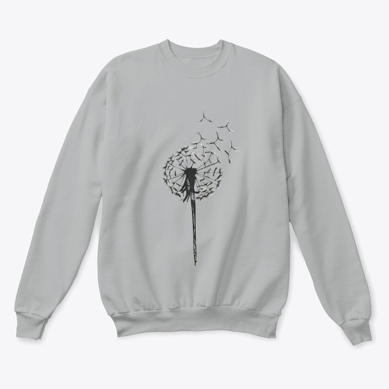 Dandelion blowing