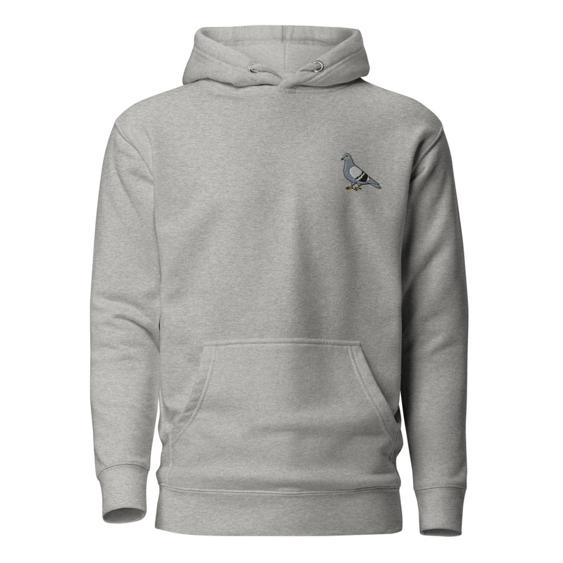 Pigeon Embroidered Hoodie