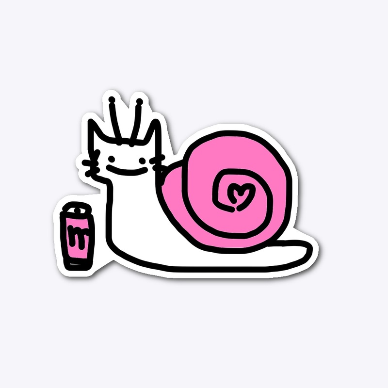 Snailcat Sip Sticker