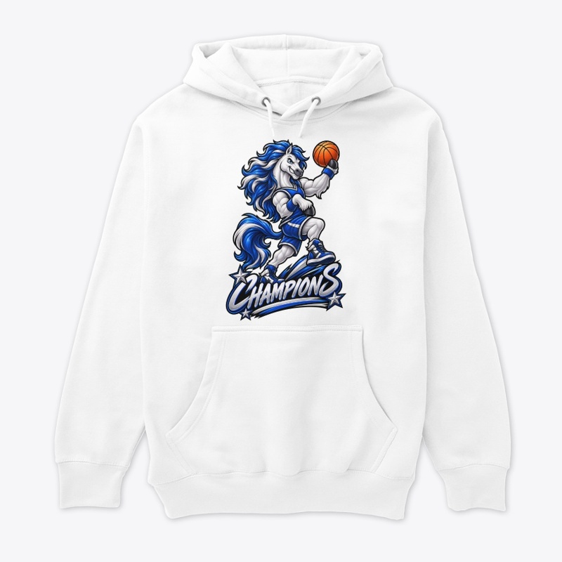 Powerful Horse Basketball Mascot 