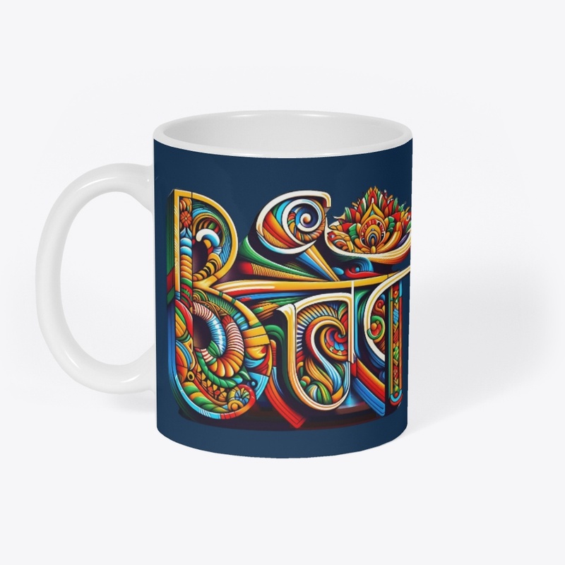 Vibrant Mandala-Inspired Boho Typography