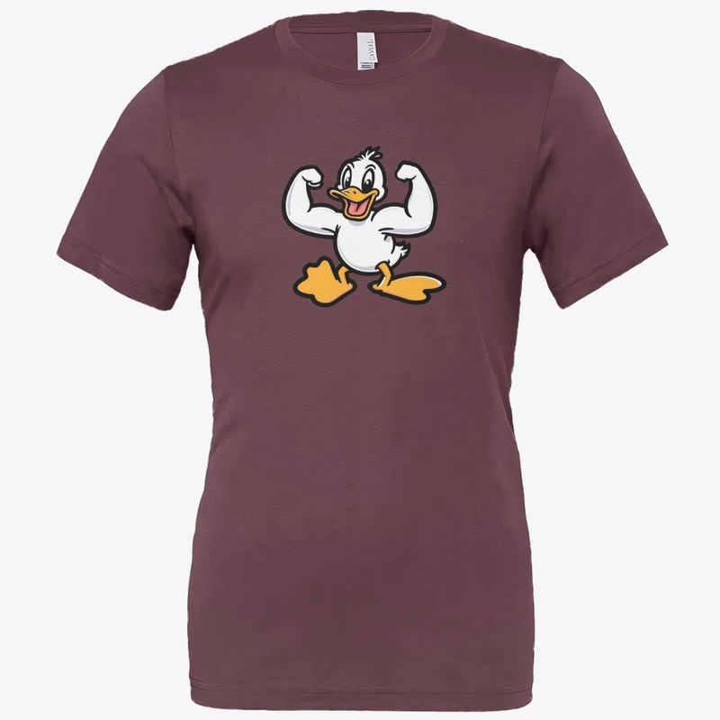 Ducky flexing muscles
