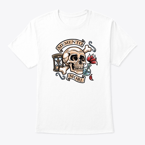 Memento Mori T Shirt | White White T-Shirt Front