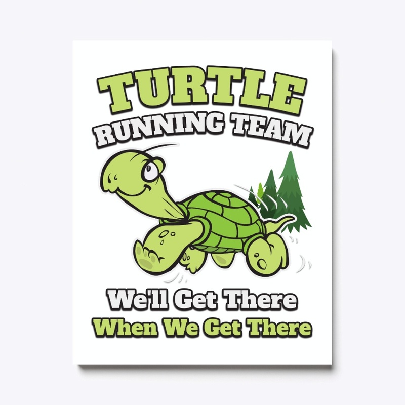 Turtle Running Team Funny Gift