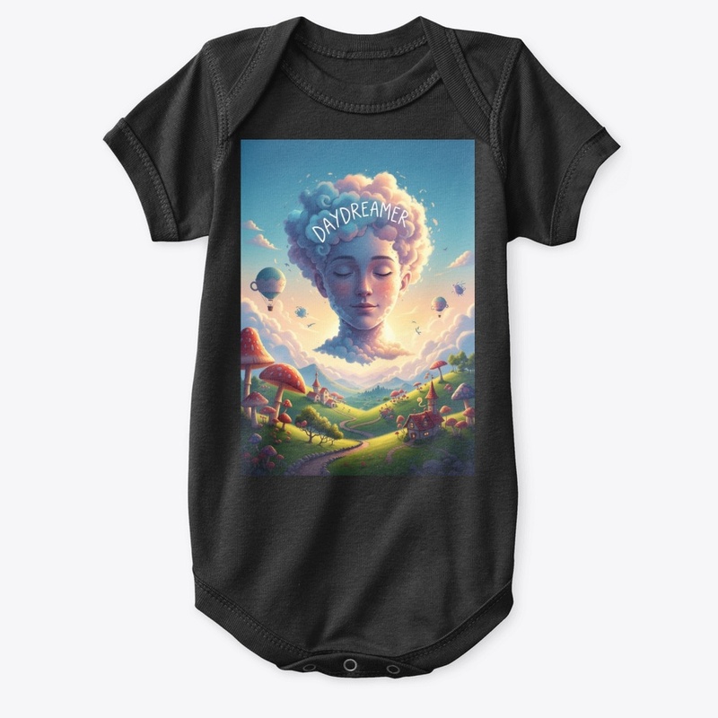 Whimsical Head in the Clouds Daydreamer