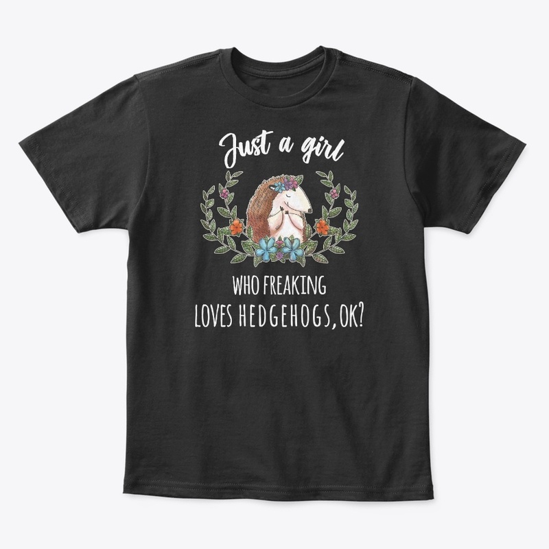 Girl Freaking Loves Hedgehogs Boho Style