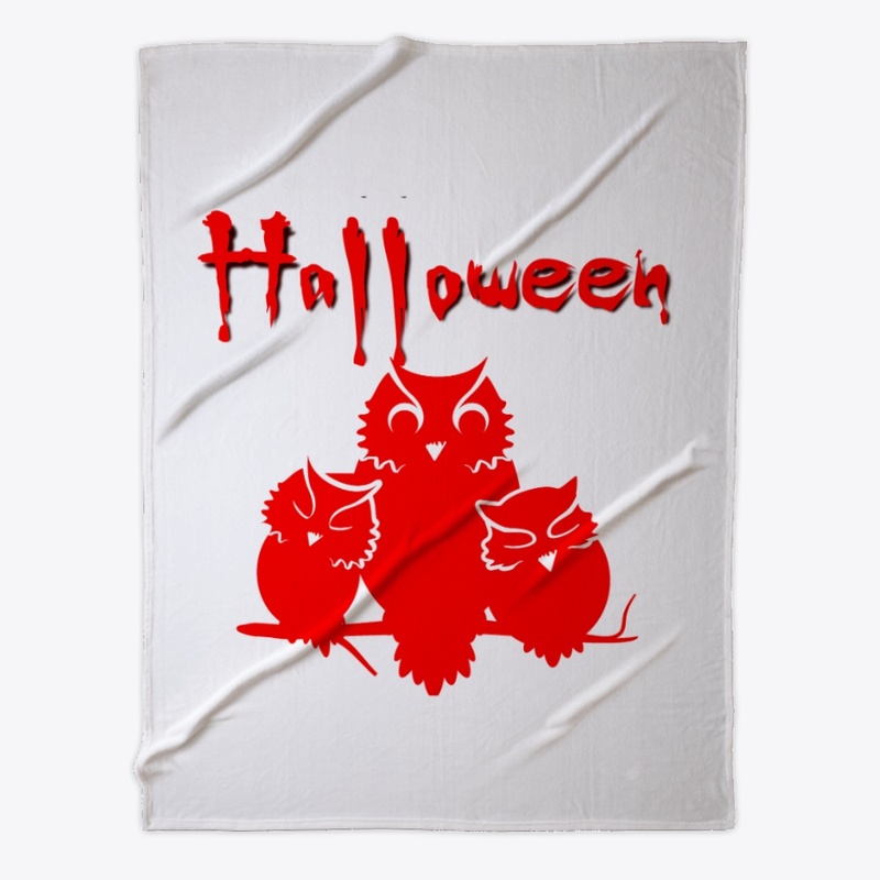 Halloween - Hiboux rouges