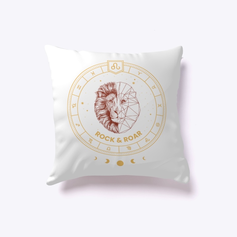 Leo Rock and Roar Pillow