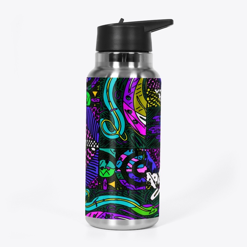 Multicolor Geometric Abstract Pattern
