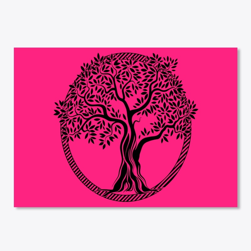BLACK TREE WITH RECTANGLE