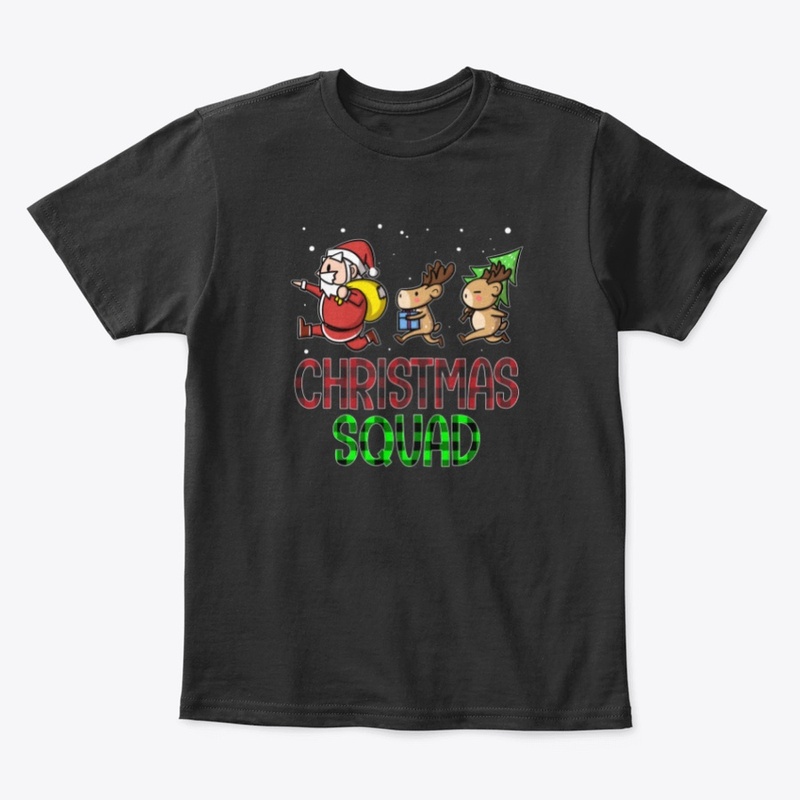 Funny Christmas Squad Santa Reindeer Kid
