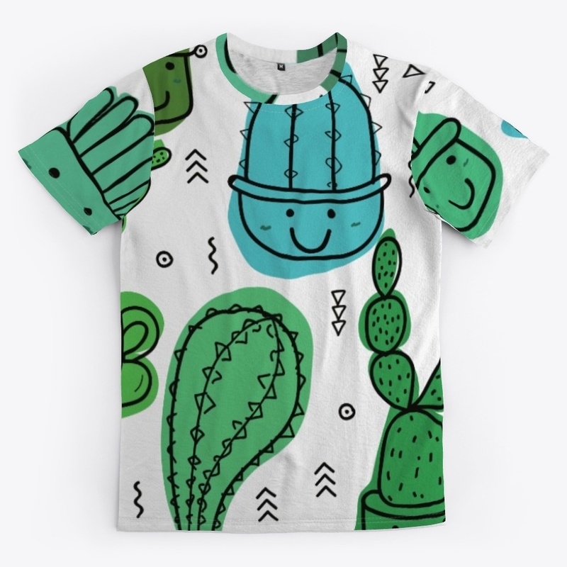 Cactus seamless pattern design
