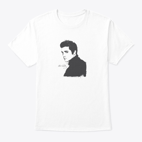 Elv Signed White T-Shirt Front