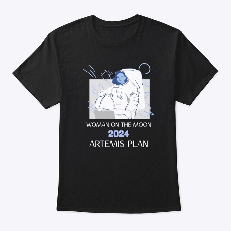 Woman on the moon shirt