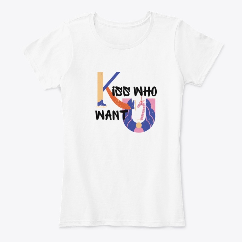 LGBTQ Christmas Kiss Who You Want Tees