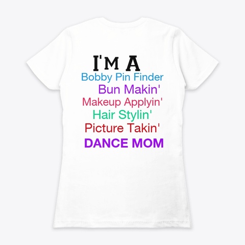Dance Family White Maglietta Back