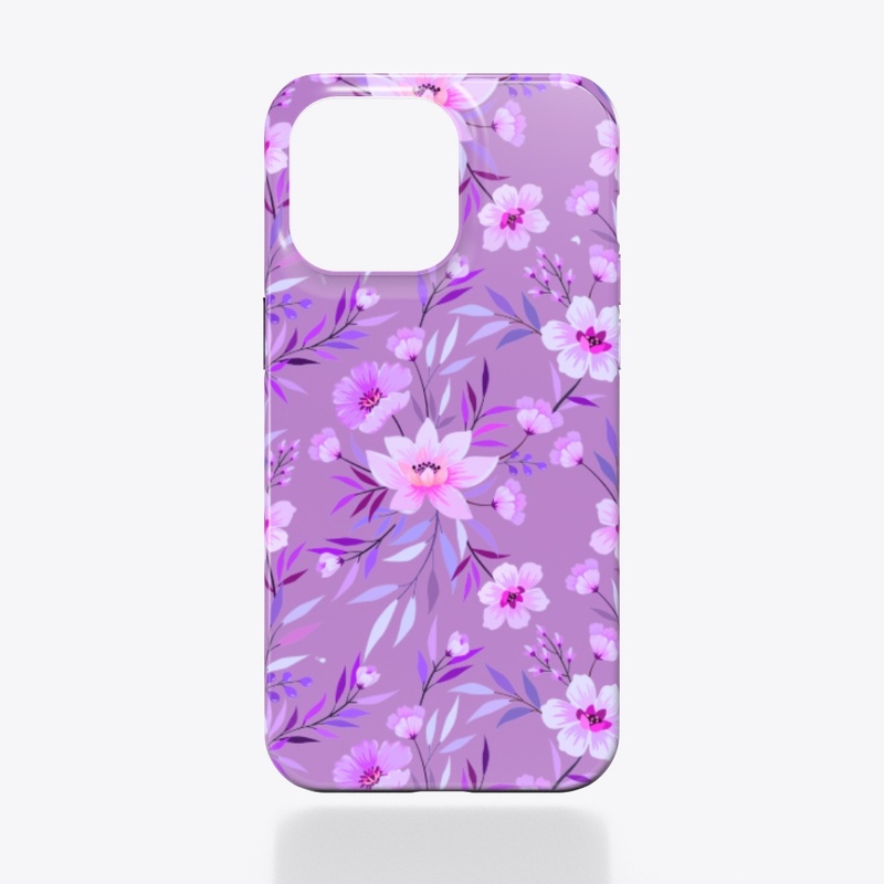 Pretty pink white purple spring flowers