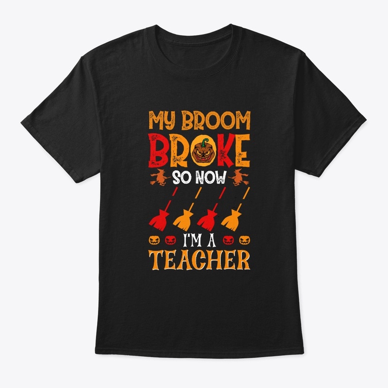 Halloween Broom T shirt