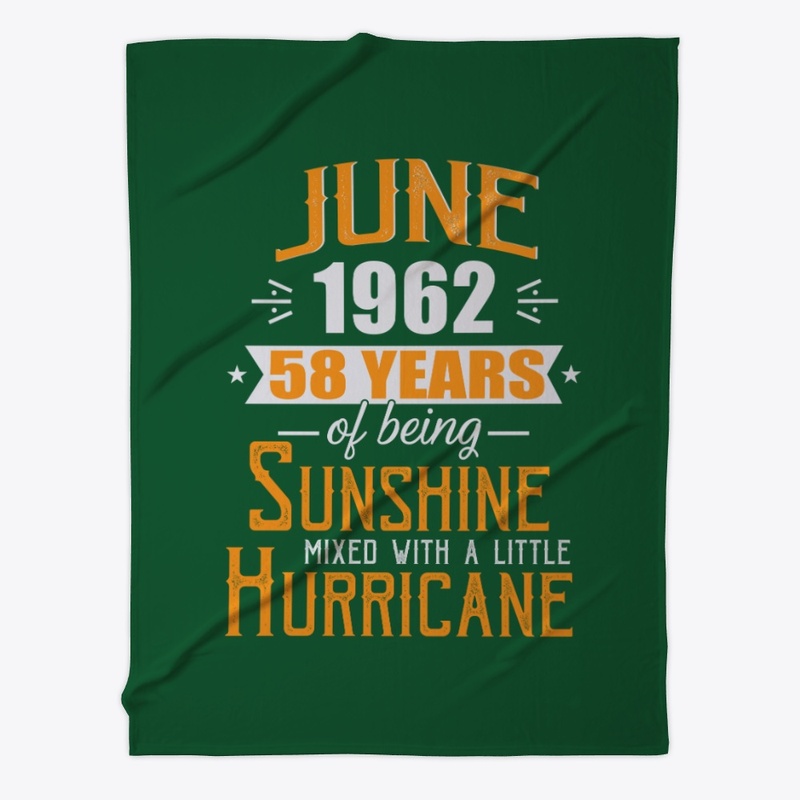 June 1962, 58 Years Anniversary Gift