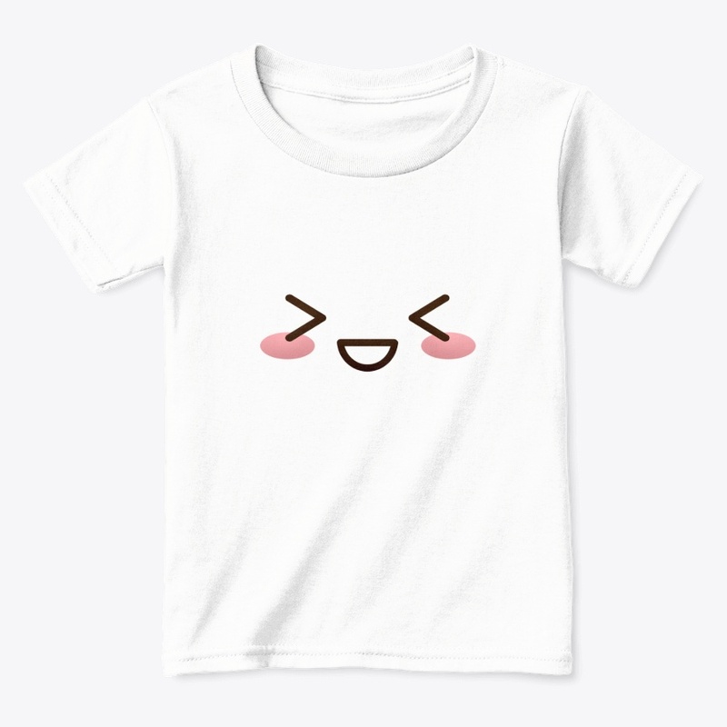 Kawaii japanese anime face design: shy