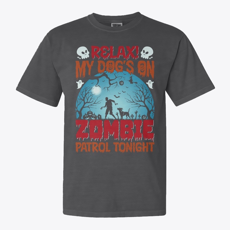 Dog Zombie Patrol Halloween T-Shirt