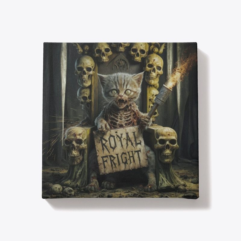 Zombie Cat Throne - Royal Fright Gift