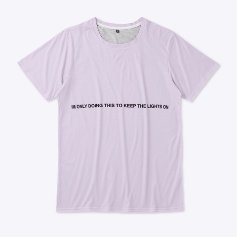 Lights On Light Purple T-Shirt Front