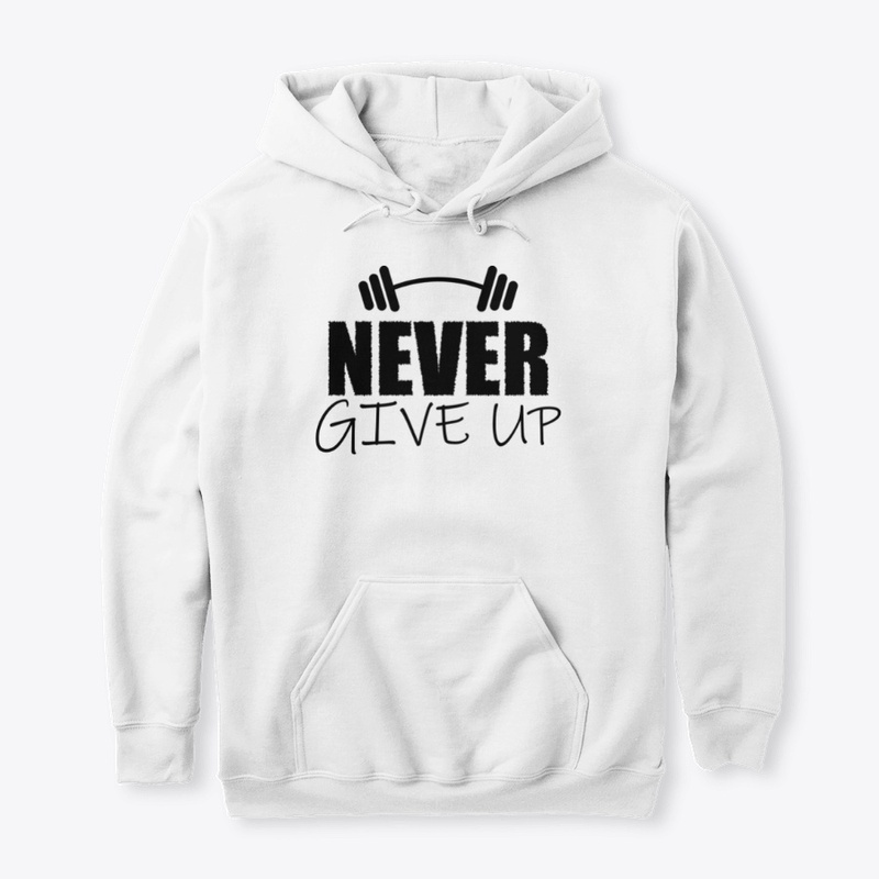 Never Give Up Brand T-Shirt Design