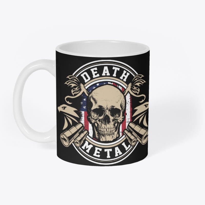 Death Metal Eye Catching Skull Tshirt 
