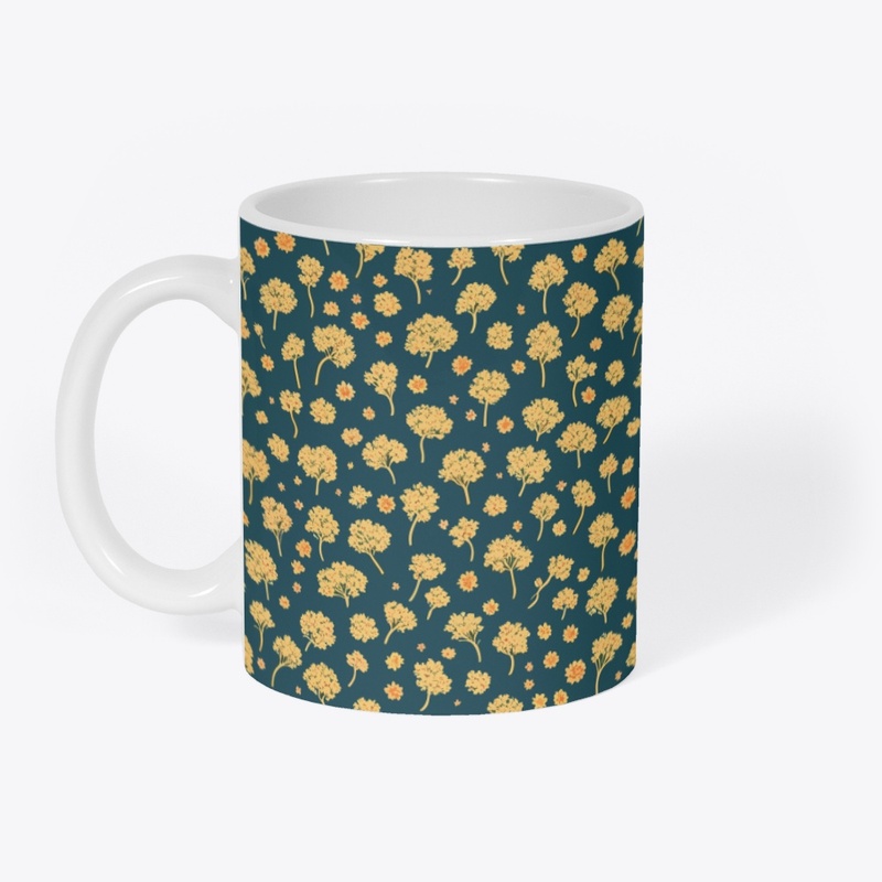 Flowers and Treesbright Patten Design