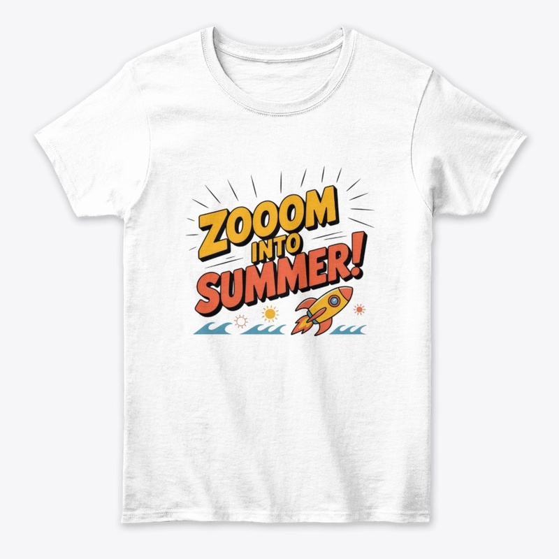Zoom Into Summer Rocket Tee