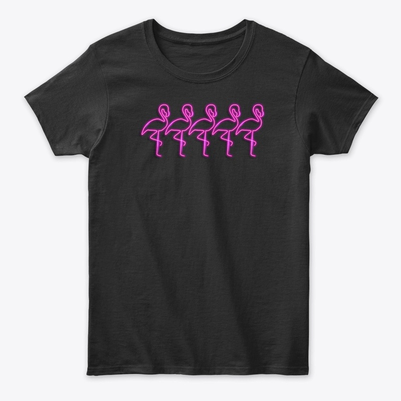 Flamingo lover tee and sticker