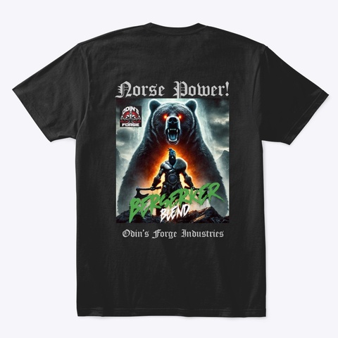 Norse Power Tee Black T-Shirt Back