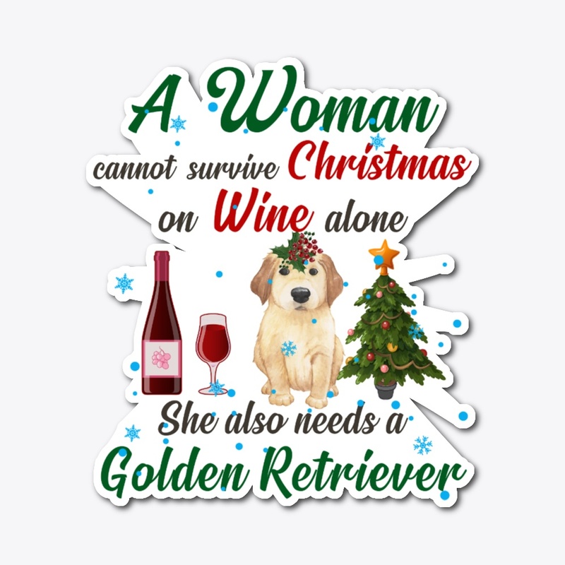 Survive Xmas On Golden Retriever, Wine