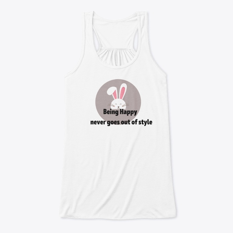 stylish happy bunny 