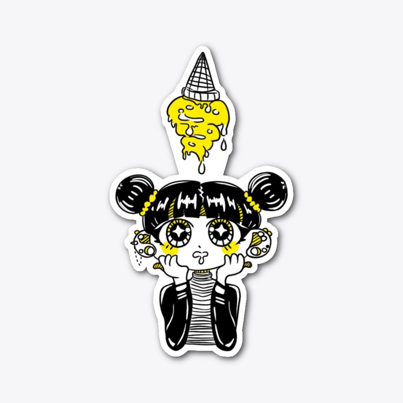 Ice Cream Grl Sticker